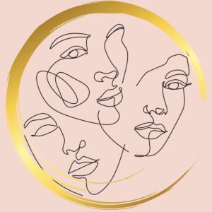 Image of 3 women drawings in a circle.