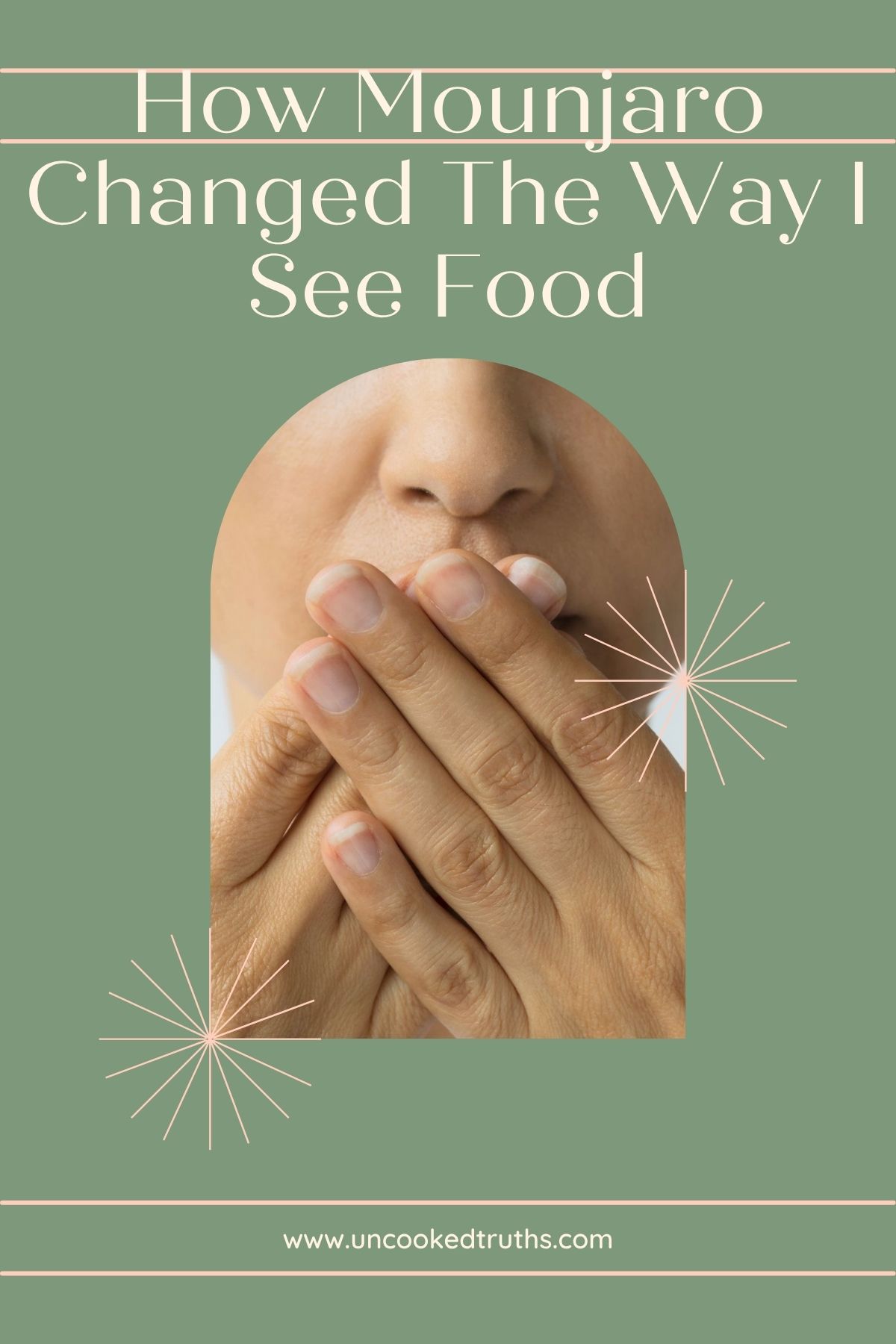 Pinterest collage for article about how mounjaro changed the way I see food.