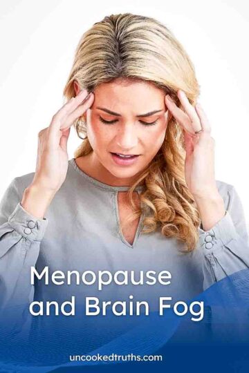 Woman struggling with brain fog.