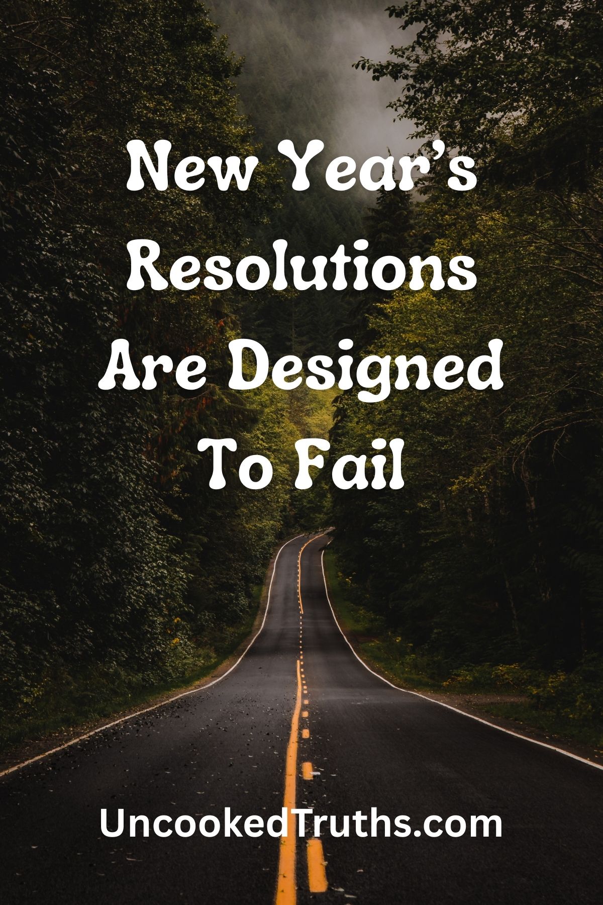 Pnterest collage- image of a road and a text with the name of the article.