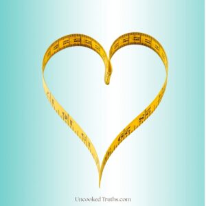 Measurement tape in a shape of a heart symbolizing metabolic reset and weight loss.